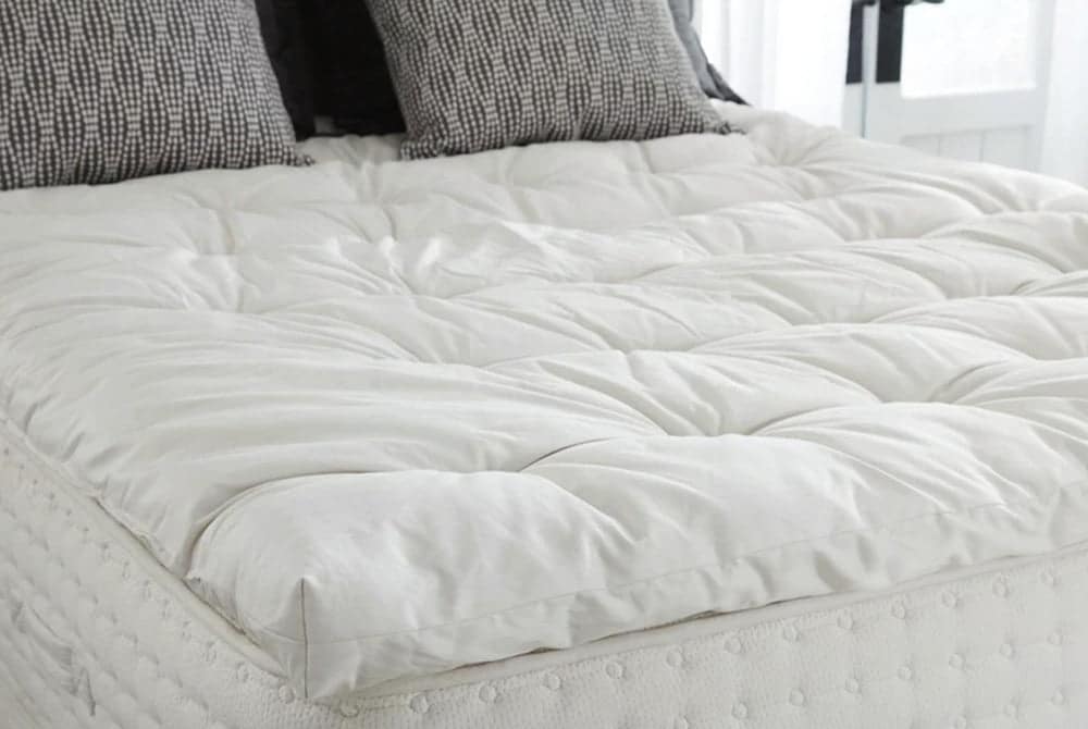plushbeds wool mattress topper review
