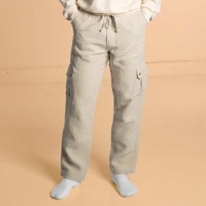 100% Organic Linen Knit Pajamas (Covered Bio-elastic waistband) – Rawganique