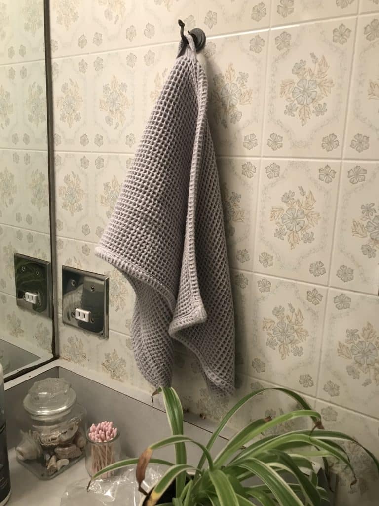 ettitude Waffle Towels - Slate / Face Washer