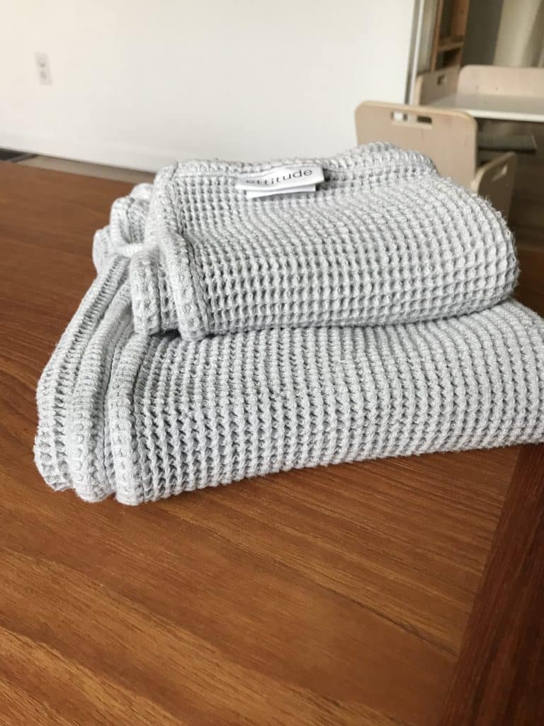 ettitude Waffle Towels - Slate / Bath Sheet