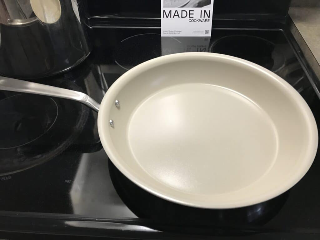 made in ceramiclad pan on stovetop